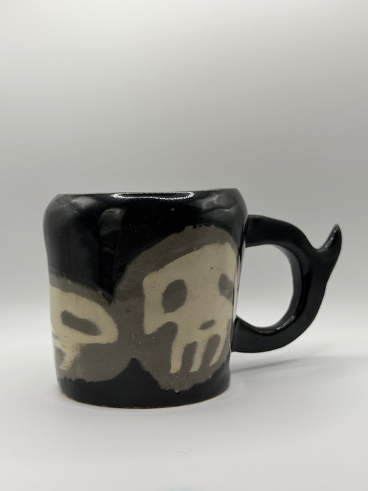 Nerikomi Skull Black Mug 2
