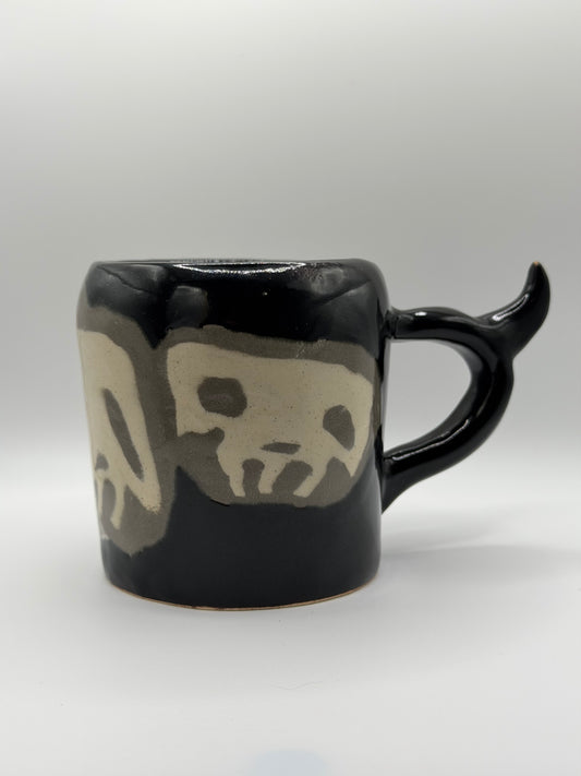 Nerikomi Skull Black Mug 4