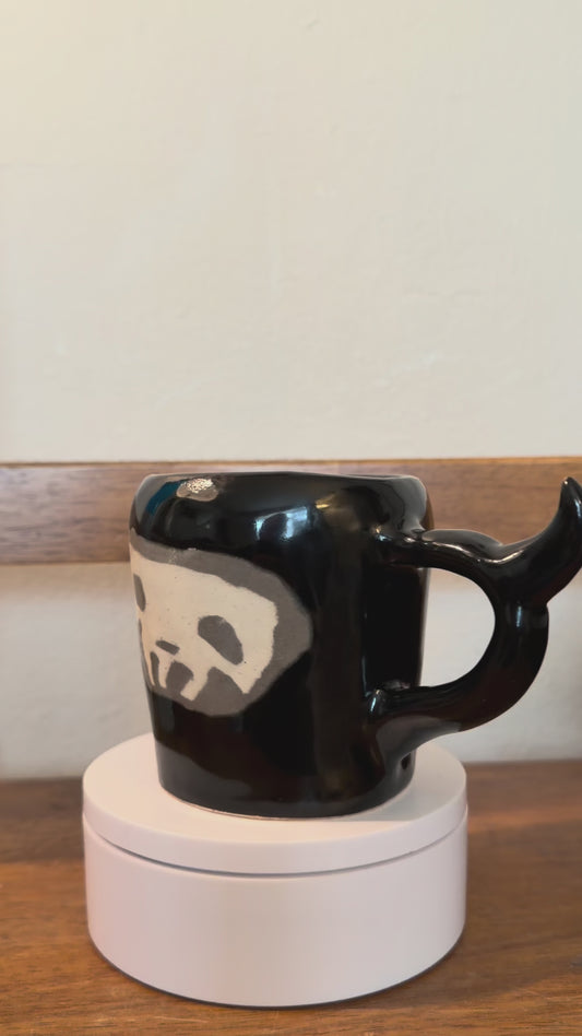 Nerikomi Skull Black Mug 4